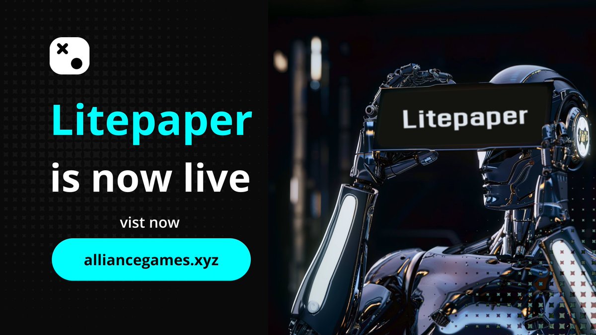 The Alliance Games Litepaper is now live!

Dive into our vision for the future of decentralized gaming, explore $WORK and $COA tokens, and learn how you can be a part of this revolution.🌊

Read the Litepaper now and join the journey! 👇
alliance-games.gitbook.io/alliance-games…