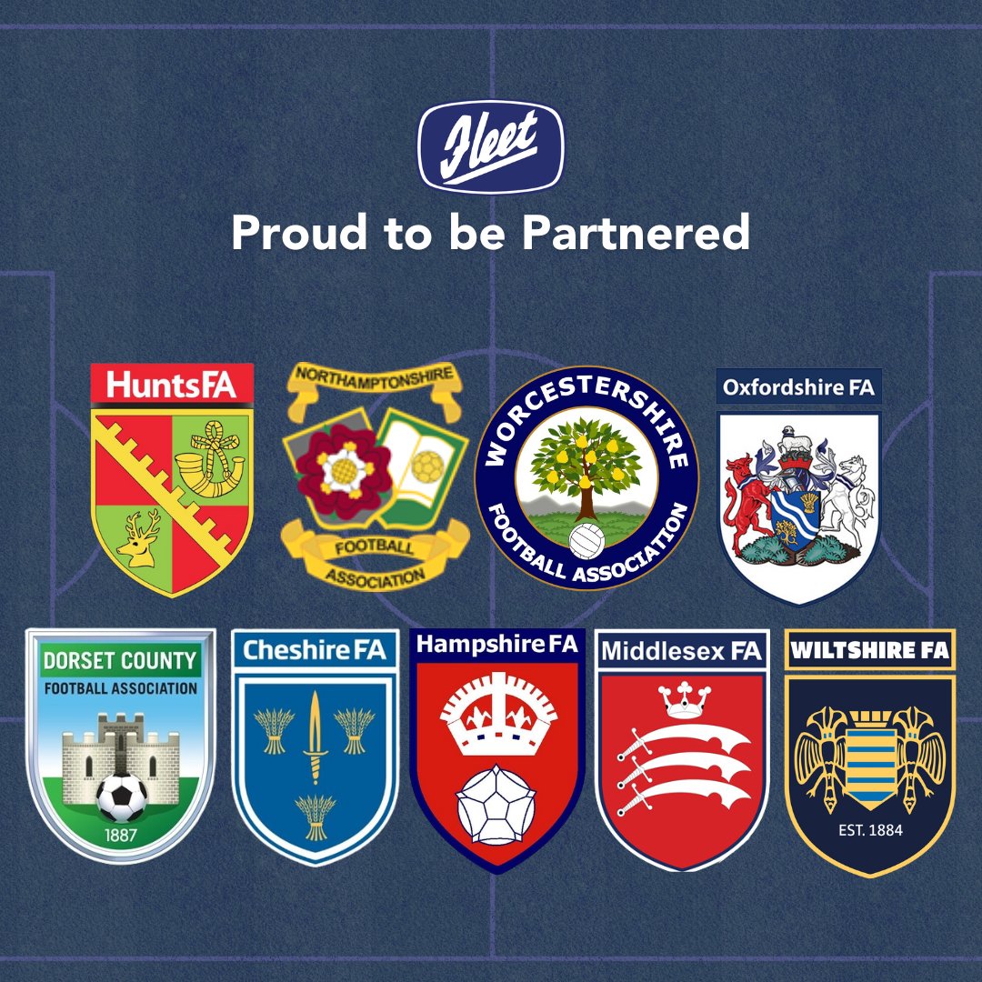 Fleet Line Markers (@fleetlm) on Twitter photo We are proud to partner all of these fantastic associations.
Get in touch today to join us: fleetlinemarkers.co.uk/pages/contact-…
<a href="/DorsetCFA/">Dorset County Football Association</a>
<a href="/HampshireFA/">Hampshire FA</a>
<a href="/HuntsFA/">Huntingdonshire FA</a>
<a href="/middxfa/">Middlesex FA ⚽️</a>
<a href="/NorthantsFA/">Northamptonshire FA</a>
<a href="/WorcsFA/">Worcestershire FA ⚽</a>
<a href="/WiltsCountyFA/">Wiltshire FA</a>
<a href="/OxfordshireFA/">Oxfordshire FA ⚽</a> We are proud to partner all of these fantastic associations.
Get in touch today to join us: fleetlinemarkers.co.uk/pages/contact-…
<a href="/DorsetCFA/">Dorset County Football Association</a>
<a href="/HampshireFA/">Hampshire FA</a>
<a href="/HuntsFA/">Huntingdonshire FA</a>
<a href="/middxfa/">Middlesex FA ⚽️</a>
<a href="/NorthantsFA/">Northamptonshire FA</a>
<a href="/WorcsFA/">Worcestershire FA ⚽</a>
<a href="/WiltsCountyFA/">Wiltshire FA</a>
<a href="/OxfordshireFA/">Oxfordshire FA ⚽</a>
