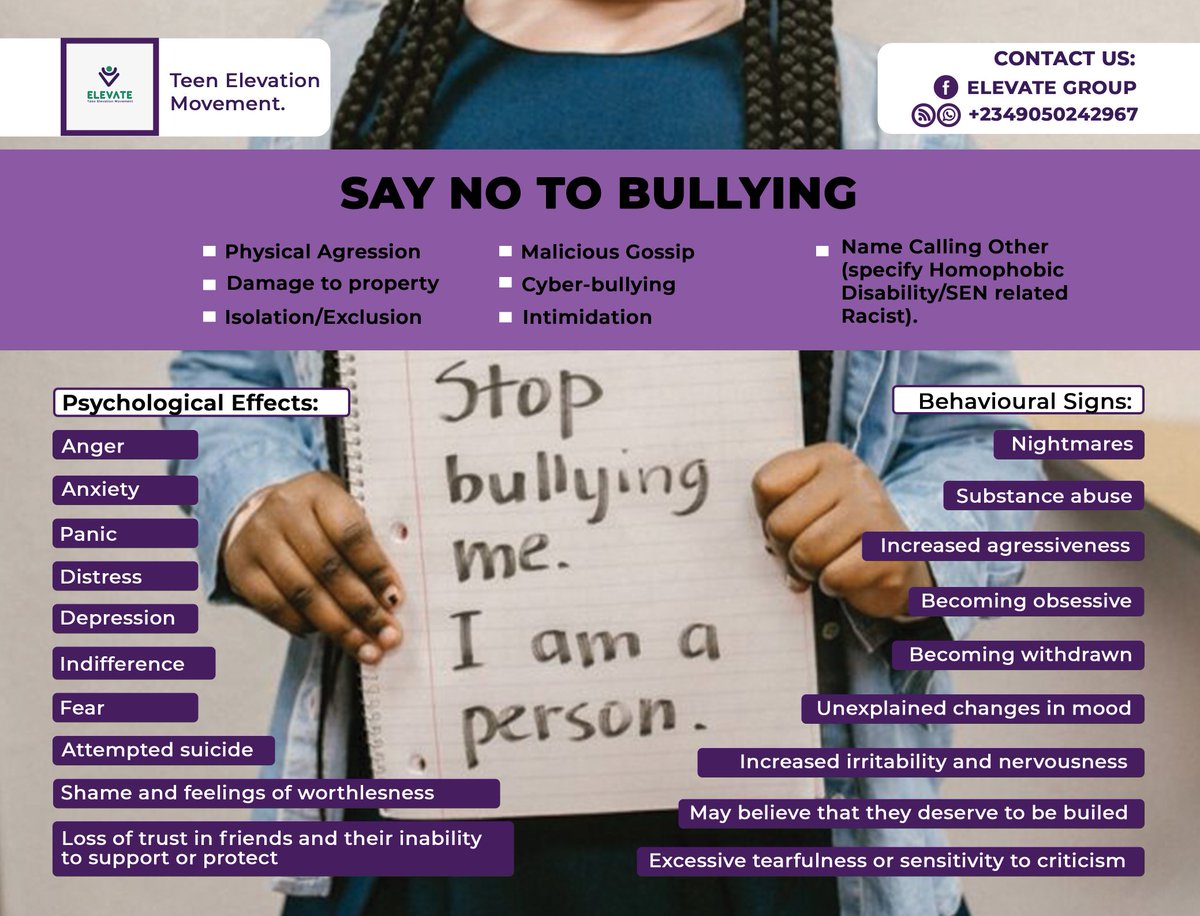 JOBBLESSED2's tweet image. A campaign banner I did for a teen movement  shunning bullying..