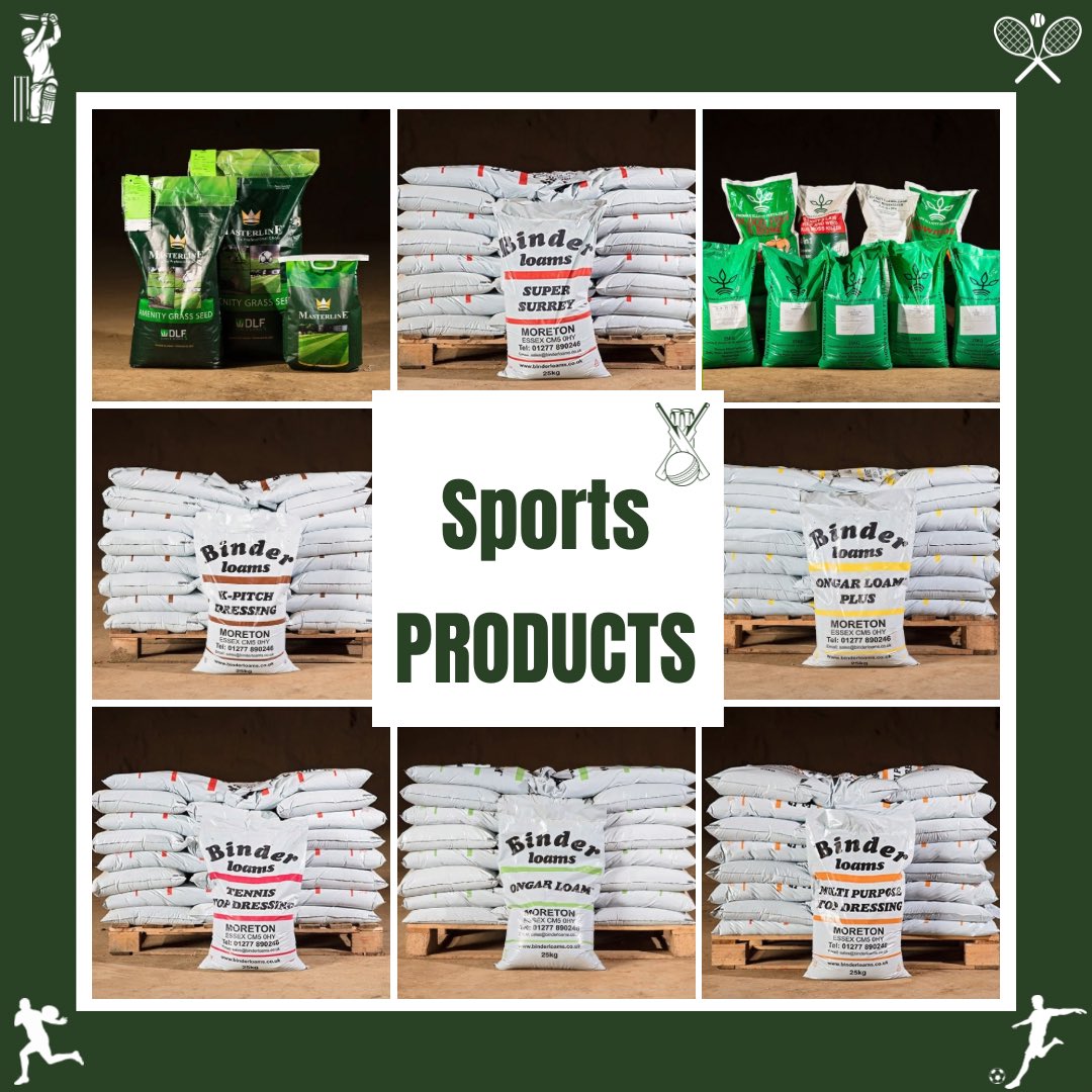 We have a wide range of sports products available, from our signature Ongar Loam™️ suitable to your cricket pitches to our Tennis Loam for your tennis courts. We also offer a Rootzone or Multipurpose topdressing perfect for your football and rugby pitches. ⚾️🎾⚽️🏈