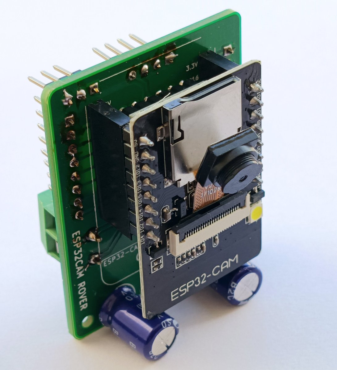 HacktronicsIn's tweet image. 🚗🔋 Introducing our new PCB based on #ESP32Cam! Connect battery &amp;amp; motors to control your #robotics car with live video feed via our gamepad app or CodeSkool #Scratch extension.
Why settle for a basic camera RC car when you can build, customize, and program your own with #Scratch