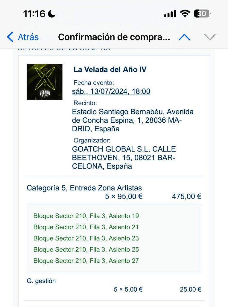 gonzalez490's tweet photo. Vendo 2 entradas para la Velada del año 4 en categoría 5 zona artistas https://t.co/2k5aW7UKmf