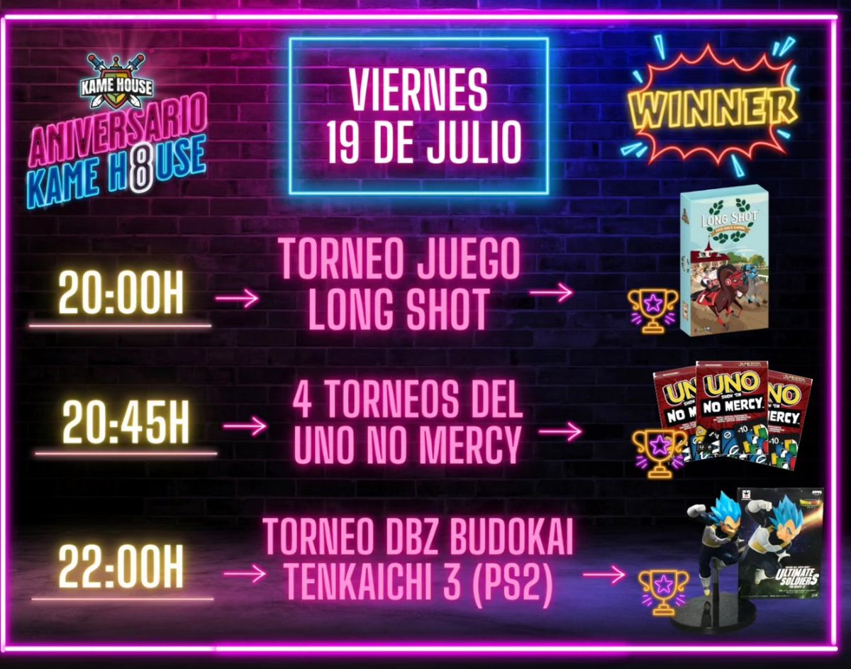 KameHouse_Bar's tweet photo. Y por último un pequeño planning del funcionamiento y horario de los días del #AniversarioKame8 🥳 https://t.co/FOxxIBqcZl