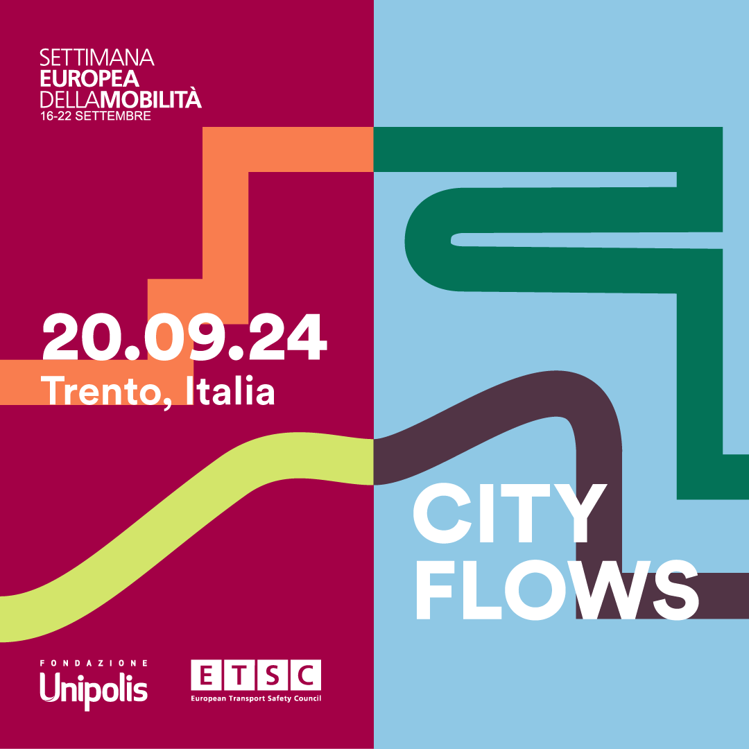 fondunipolis's tweet photo. ⏰ Save the date ⏰
Il 20 settembre a Trento torna City Flows per la @mobilityweek 2024!
Un seminario internazionale su sicurezza stradale e mobilità sostenibile organizzato da Fondazione Unipolis ed @ETSC_EU. 
📆 Aggiungi l'evento al tuo calendario: https://t.co/37woxjxyQI https://t.co/EsUaoxTYWn
