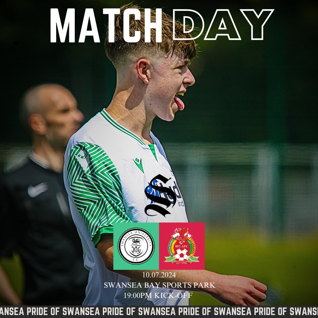 10/07/24 - WED
🆚 Briton Ferry Llansawel
🏆 Pre-Season Friendly 
🏟️ Swansea Bay Sports Park
⏰ 19:00 KO

#SwanseaUni #PrideOfSwansea