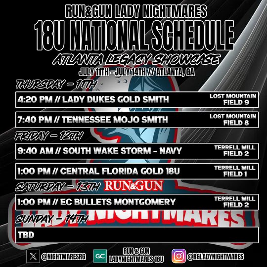 Atlanta legacy. Come watch us play!