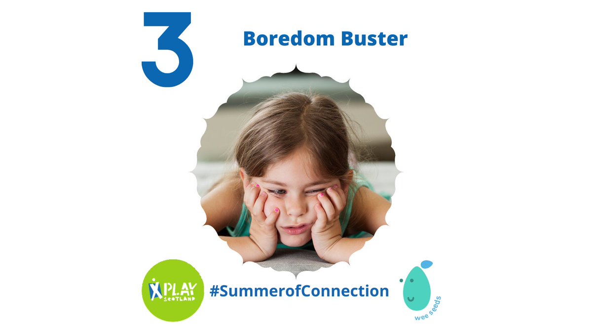 PlayScotland's tweet image. Being bored enables #children to build vital life skills such as creativity and can contribute to better future mental health. This #SummerofConnection explore the wonder of #boredom, relieve the pressure on yourself &amp;amp; reap the long-term rewards! Check out @WeeSeeds' top tips! ⬇