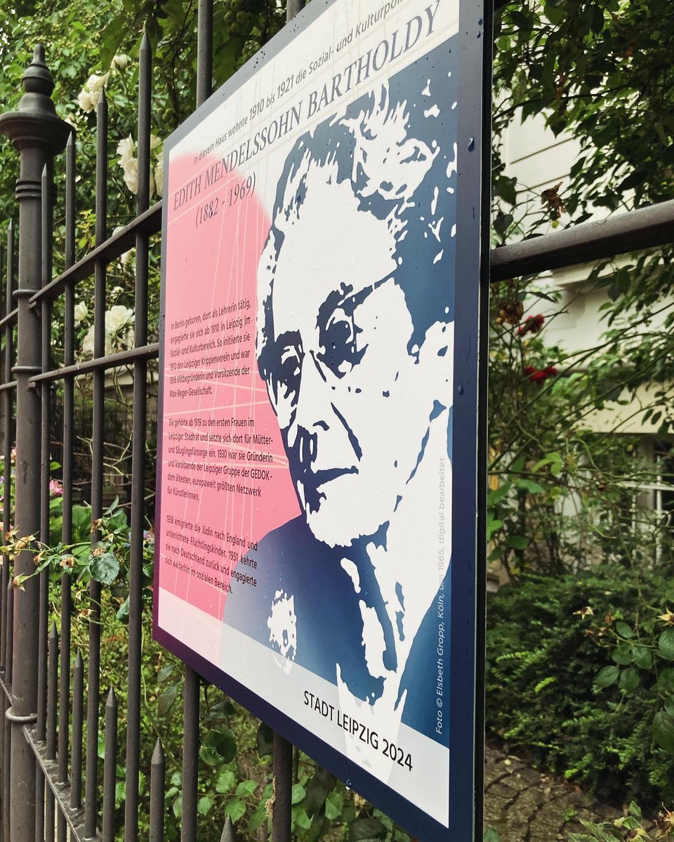 LinksfraktionLe's tweet photo. Einweihung der Gedenktafel für die Sozial- und Kulturpolitikerin Edith Mendelssohn Bartholdy an ihrer ehemaligen Leipziger Wohnstätte in der Elsterstraße https://t.co/F0zDvVJJC1