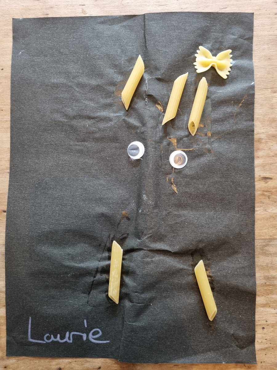 My little boy came home from nursery yesterday with this piece, entitled "x-ray". You're welcome.