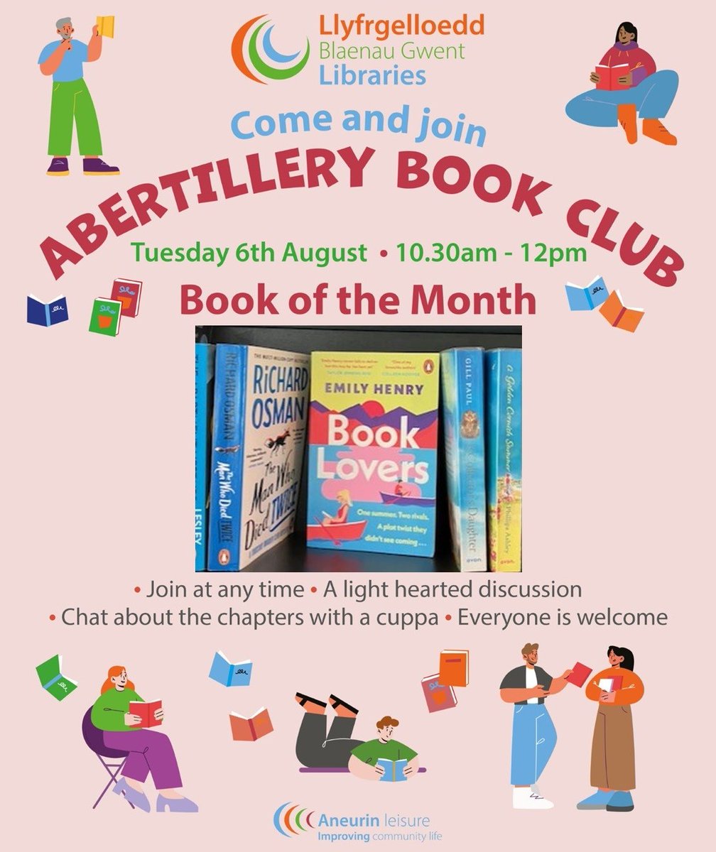 Abertillery Book Club met up discuss Three Little Truths by Eithne Shortall. A very interesting chat with the group who came to the same conclusion. A solid 2/5⭐
The next meet up will be 6th August at Abertillery Library, 10.30 - 12pm. We hope you can join us.