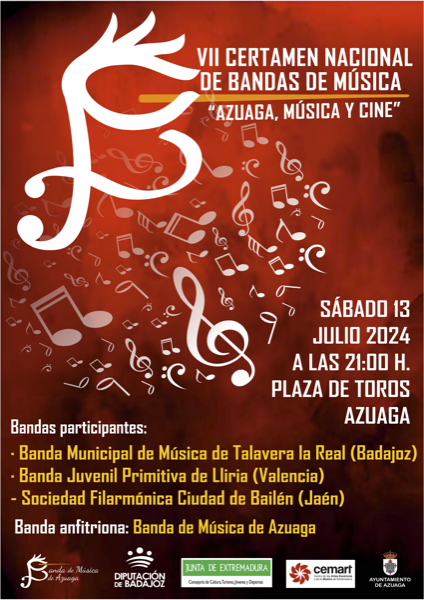 BandaPrimitiva's tweet photo. La Banda Juvenil Primitiva de Llíria, dirigida pel seu mestre titular Aitor Llimerá Galduf, participa al VII Certamen Nacional de Bandas de Música "Azuaga, Música y cine".
📅 Dissabte 13 de juliol
 ⏰ 21 hores
📍Plaça de bous d'Azuaga
@BandaDeAzuaga https://t.co/8StlIZwrpL