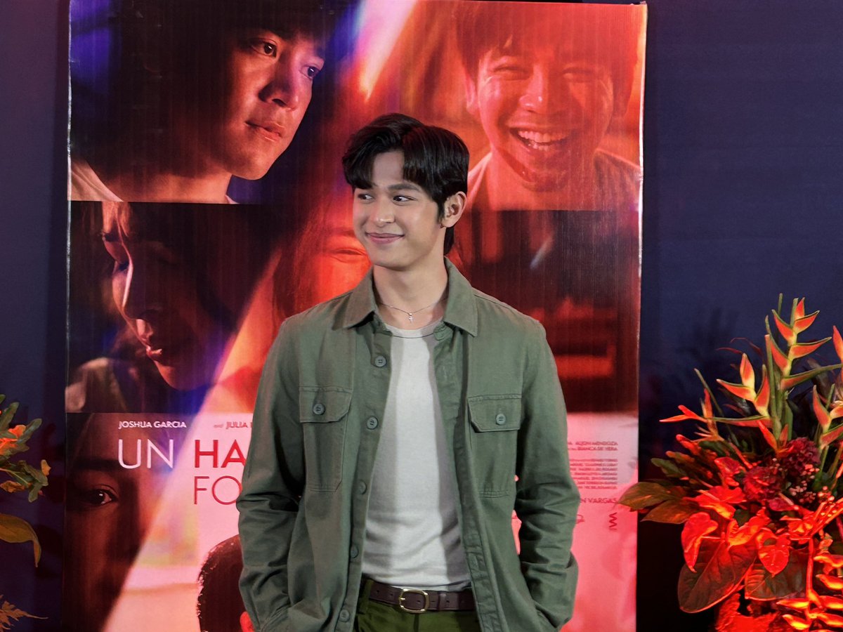 StarCinema's tweet photo. HAPPENING NOW | Aljon Mendoza enters the #UnHappyForYouMediaCon

Join the LIVE now via Star Cinema, Viva Films, and other Kapamilya pages!

Sama-sama tayong mag-relapse sa #UnHappyForYou in cinemas this August 14 https://t.co/CiwwGEtmQO