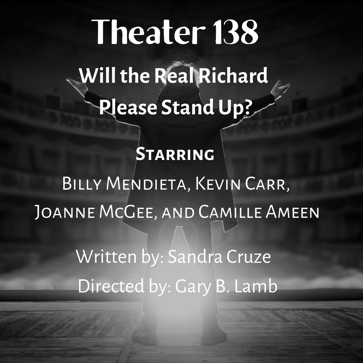 Present-day actors rehearsing the roles of Richard III and Queen Margaret are interrupted by the arrival of the real Richard III and Philippa Langley, the British writer and ; producer who played a pivotal role in finding the bones of Richard in 2012. 
opendoorplayhouse.org/opendoortheate…