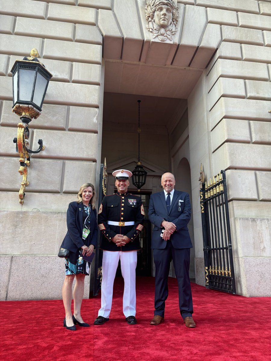 EvelynNFarkas's tweet photo. The most moving part of #NATOSummit opening ceremony for me was the story of 5 yr old USMC #MGySgtBuzalijko &amp; his former PoW father rescued by NATO in #Bosnia in ‘94/95, now patriotic Americans. NATO saved their lives. (I served in Bosnia in ‘96 w/ #OSCE right after the war.) https://t.co/yXljQF54WD