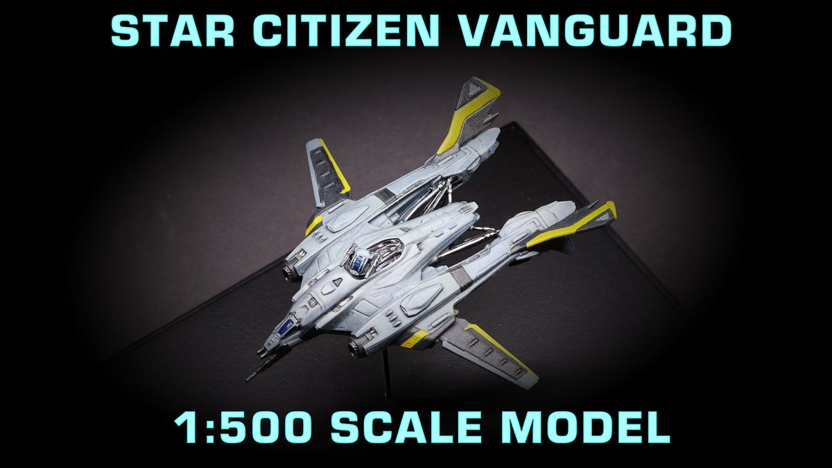 Finished another small custom project: Vanguard with custom paint scheme and lighting in 1:500 scale. Just loving the details on those awesome models! #StarCitizen <a href="/JRDesFab/">JR Design+Fabrication</a> 
youtube.com/watch?v=NIcteT…