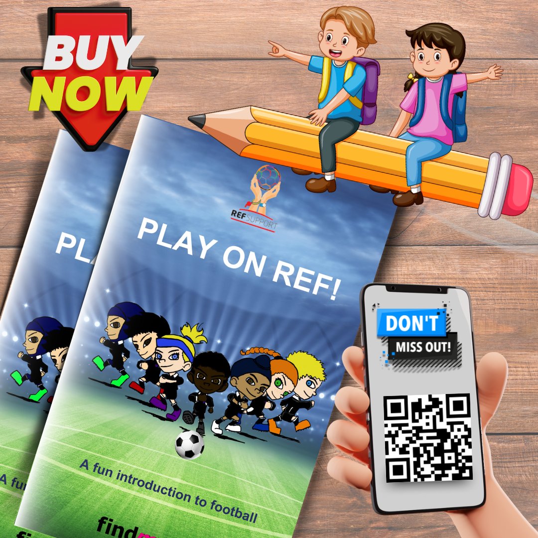 TeamYou5's tweet photo. 🌟 Exciting News! 🌟
Just in time for summer, Grab your copy of this book for young referees! ⚽
����Awesome tips
👉Fun stories
👉Colorful pictures
👉Games and puzzles
It’s the perfect way to supercharge your children's skills and have fun over the holidays!
https://t.co/OynleFAVU0 https://t.co/bm7MdlCNgW