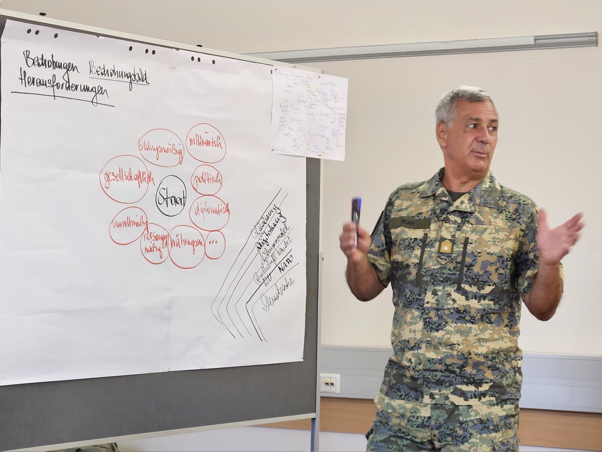 1968Ger's tweet image. Gemeinsames Seminar des #Bundesheeres mit den pädagogischen Hochschulen Oberösterreichs am Fliegerhorst Vogler. LehrerInnen und Informationsoffiziere diskutieren Geistige Landesverteidigung.