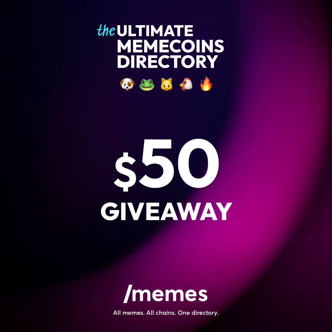 slashmemes_io's tweet photo. 🎁 It's GIVEAWAY time 🎉

To celebrate the launch of our #memecoins directory, we're kicking off our giveaway series 👀

🏆 1x $50

How to Enter:
1️⃣ Follow @slashmemes_io
2️⃣ ❤️ and 🔁 this post
3️⃣ Tag 3 friends

Ends Jul 15, 14:00 CET

#Giveaway #Ethereum #Solana #Base #BSC #Blast #Bitcoin #Polygon #Cronos #AVAX #TON #Chiliz #Injective #Sui #Sei #Arbitrum