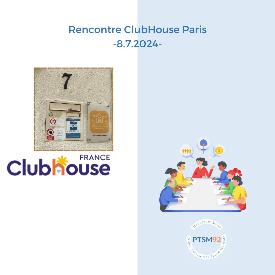 PTSM_92's tweet photo. Présentations PTSM92, ClubHouse &amp; ClubHouseParis pour des travaux communs le 8.7.24
Réunion clôturée par une visite des lieux agréable
Merci pour l’accueil chaleureux &amp; au plaisir d’œuvrer ensemble pour la bonne santé de tous 
#santé #PTSM92 #paris #clubhouse #CLUBHOUSEPARIS https://t.co/ElclGBdgkx