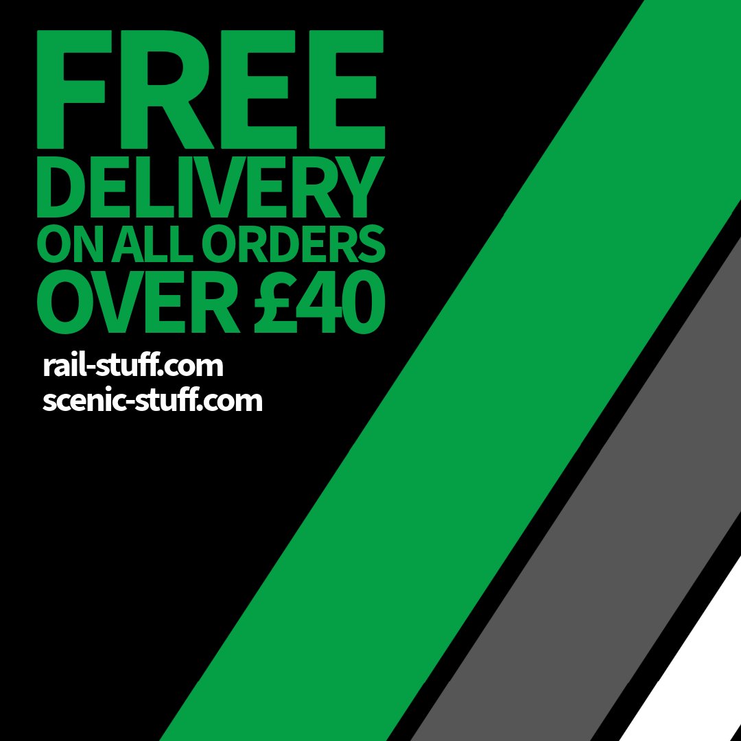 railstuff's tweet image. At RAILstuff it's always free delivery on all orders over £40, and that's shipping with Royal Mail.

#ModelRailway #ScaleModelling #Dioramas