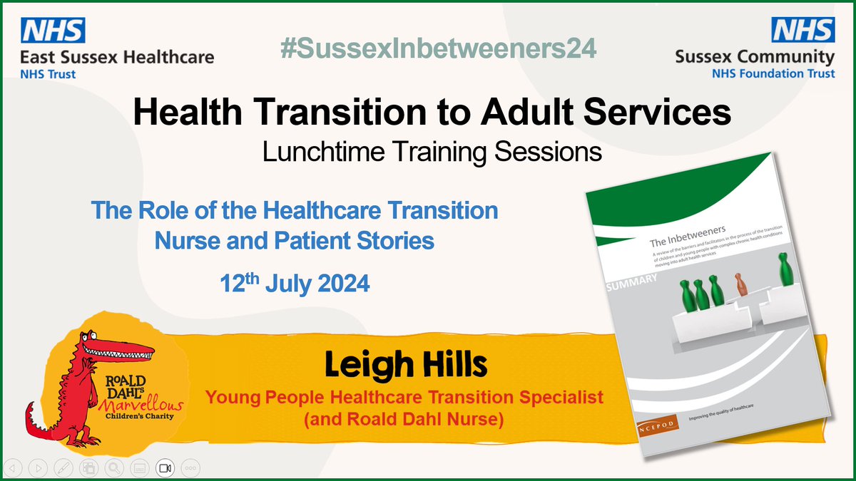 My presentation is ready for Friday
#sussexinbetweeners24 <a href="/ESHT_RSGH/">ESHT Young People's Healthcare Transition Service</a> <a href="/ESHTNHS/">East Sussex Healthcare NHS Trust</a>