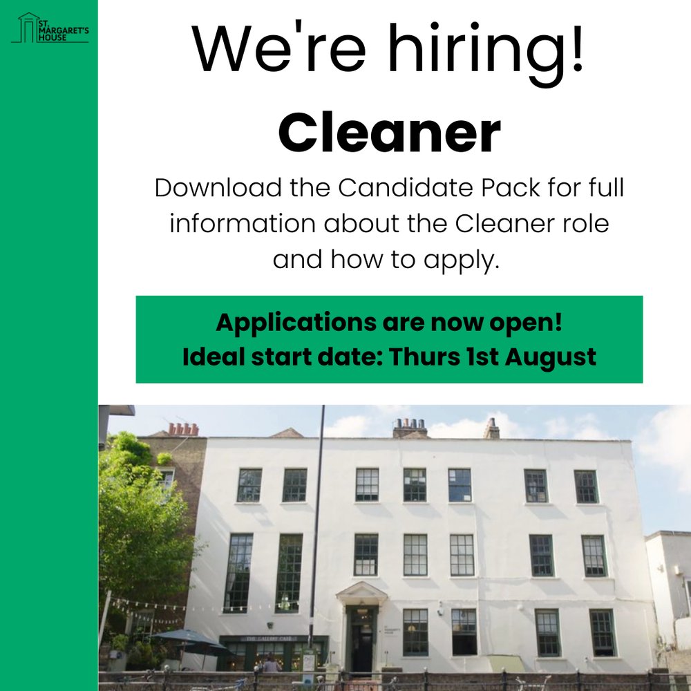 🚨 JOB ALERT📷   We are hiring!

We are hiring!

Applications for the role of Cleaner are now open.

Please download the Candidate Pack from the link in our bio for the full job description and information on how to apply.