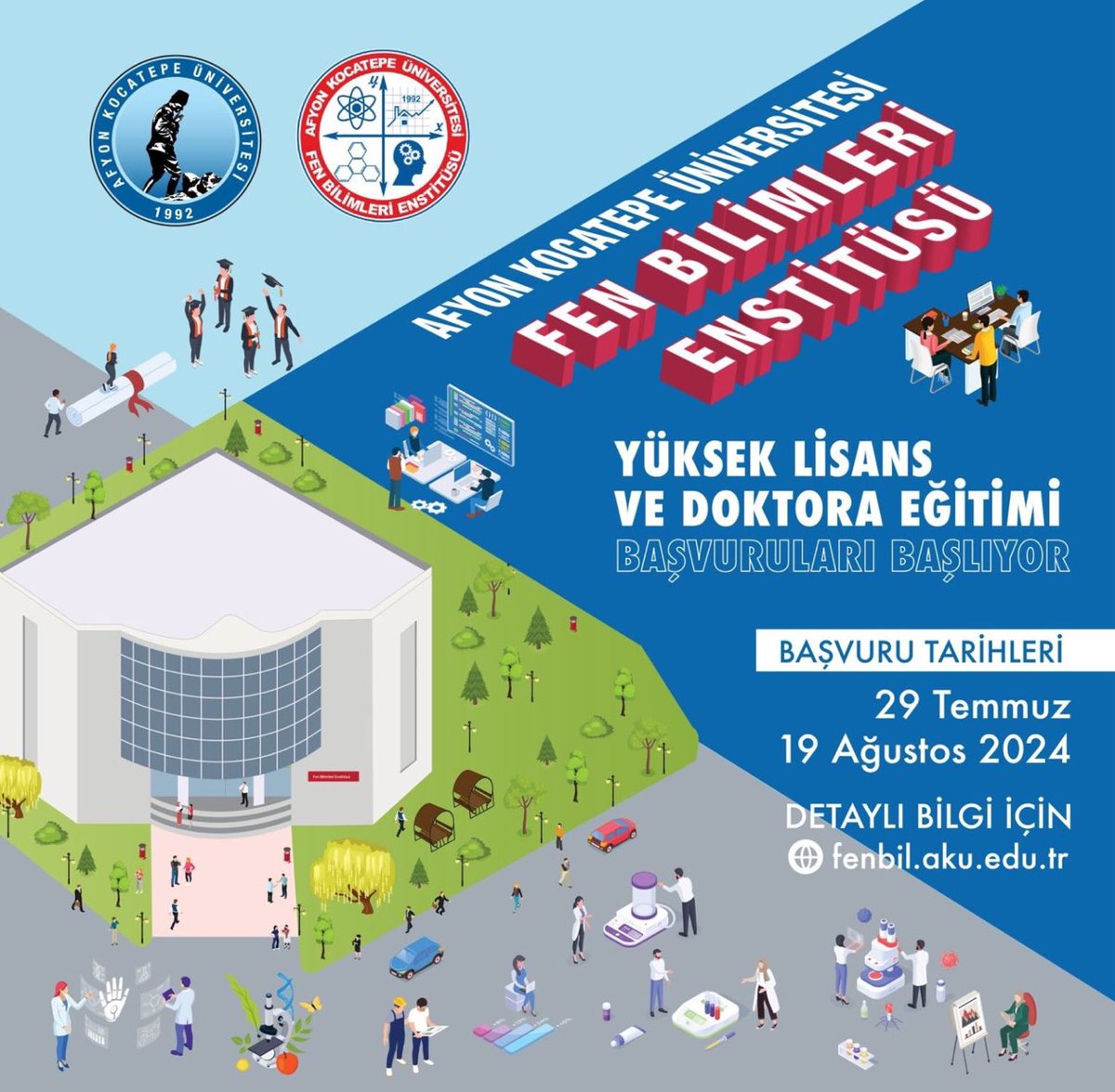 Aktif Tektonik Paleontoloji, Mineraloji, Endüstriyel Hammaddeler, Mermer ve Doğaltaş, Jeotermal gibi jeolojinin popüler alanlarında Üniversite-Sanayi İşbirliğİ ve TÜBİTAK Projelerinin yürütüldüğü Jeoloji Mühendisliği Bölümümüze 6 Yüksek Lisans ve 3 Doktora öğrencisi alınacaktır.