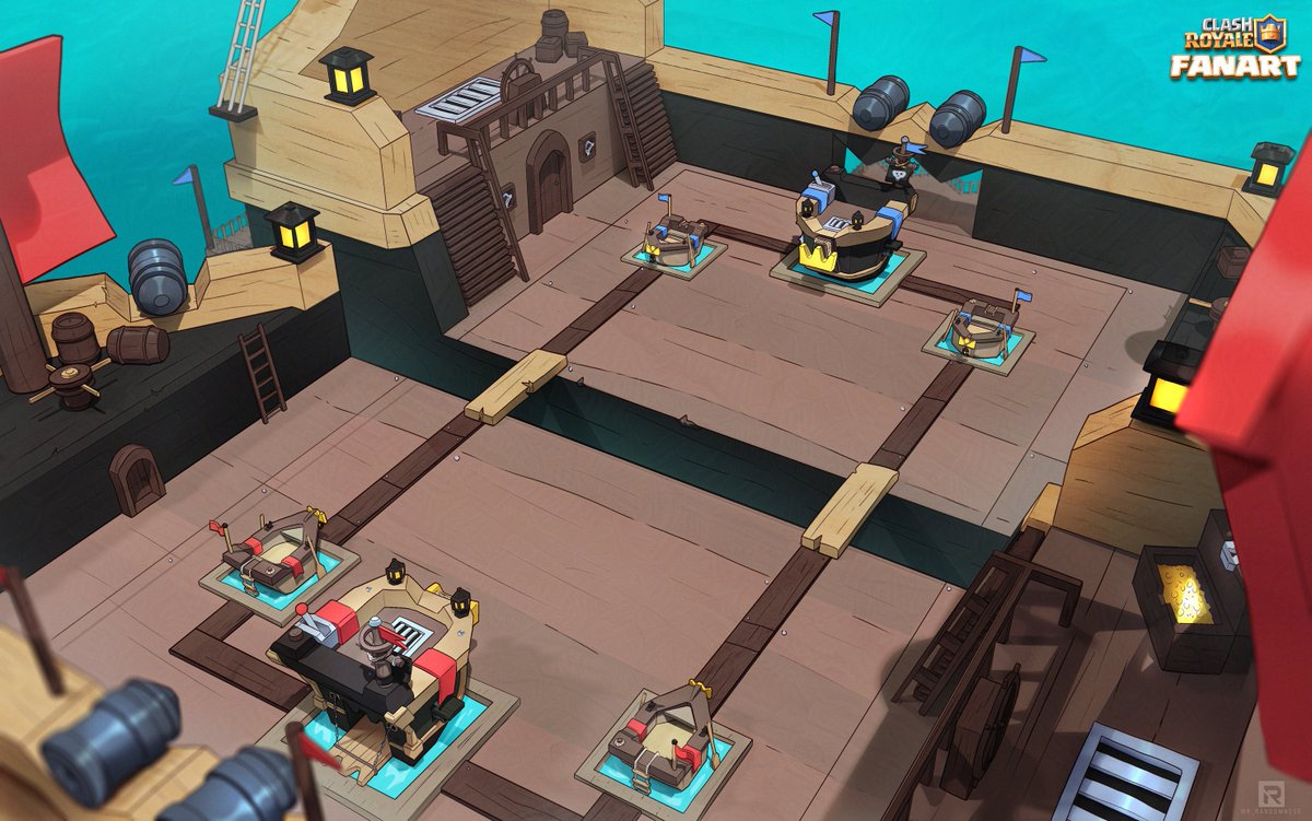 Mr_Randomnese's tweet image. Fanart Pirate Expansion for @ClashRoyale 

For the past 6 months, I've worked hard to make a design #portfolioDay which would fit right in the Clash universe. It includes props, environments, 3D and more!

I'm trynna set foot in the concept art industry :)
artstation.com/artwork/elO31X