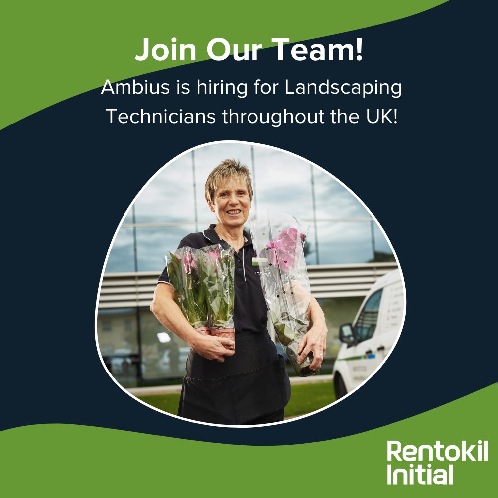 are hiring for Interior Landscaping Technicians across the UK, If you are creative and have an interest in horticulture, plants and flowers, then this could be the job for you!

Find out more and apply today:
jobs.rentokil-initial.co.uk/jobs?q=Ambius%…