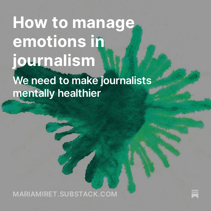 Maria Miret (@periodistia) on Twitter photo When #journalists are in control of how they feel, they can do their jobs better open.substack.com/pub/mariamiret… But we first need to recognise and understand the impact our work has on our mental wellbeing <a href="/MiddlesexUni/">Middlesex University</a> Maja Šimunjak #BrokenSouls newsletter When #journalists are in control of how they feel, they can do their jobs better open.substack.com/pub/mariamiret… But we first need to recognise and understand the impact our work has on our mental wellbeing <a href="/MiddlesexUni/">Middlesex University</a> Maja Šimunjak #BrokenSouls newsletter