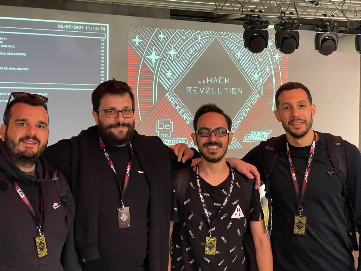 Hackcraft_labs's tweet image. A bit of Parisian charm, some Red Teaming and a dash of Hackcraft created the ultimate electrifying adventure! We mingled with fascinating cybersecurity experts, sharing knowledge and sparking fresh ideas. Huge thanks for the incredible experience @_leHACK_  2024!