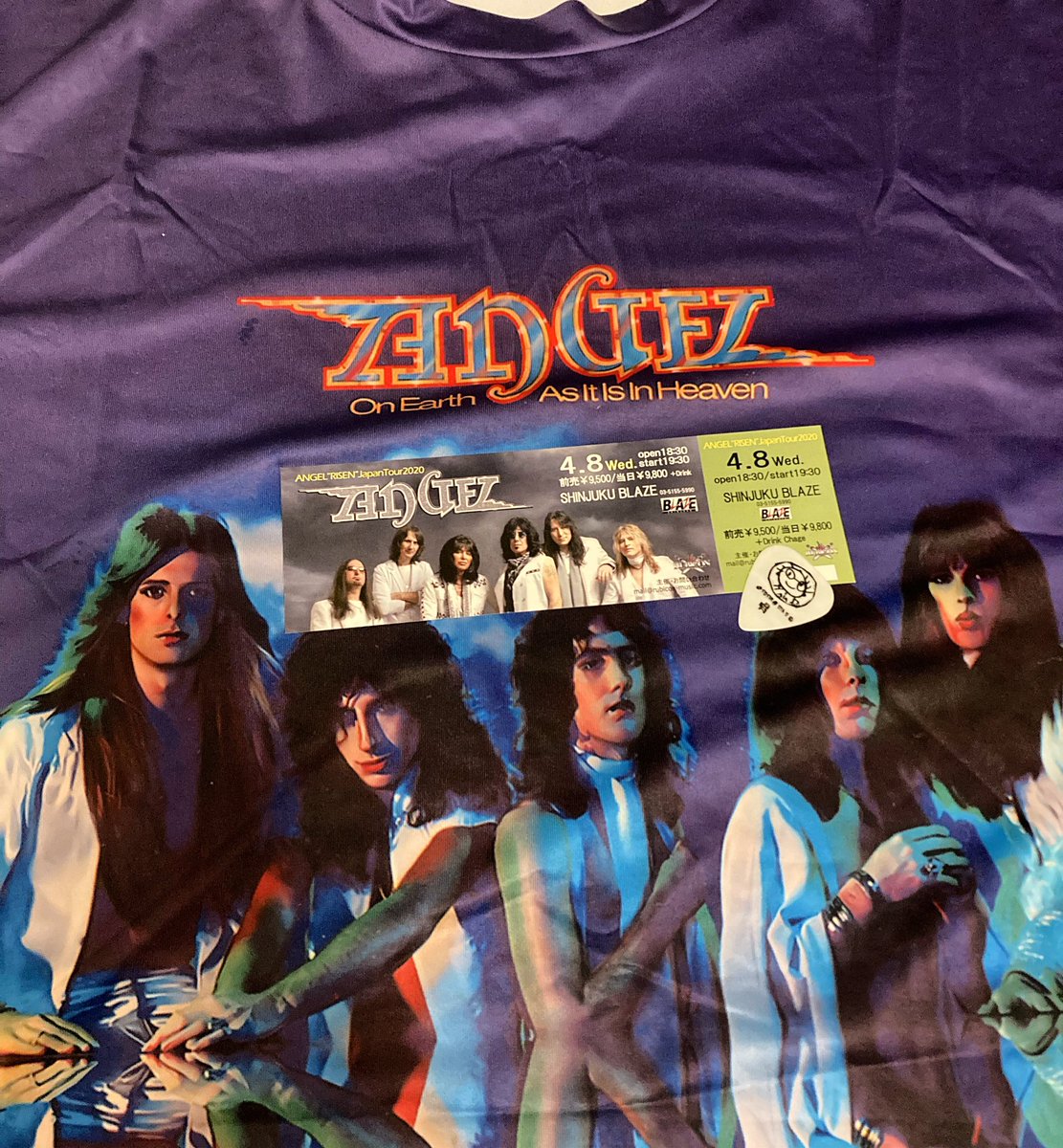 cheaptrack's tweet photo. 延期からようやく再来日が決まったAngel 観に行きますよ🎵
楽しみだわ😊
僕は7月12日に代官山UNITに行きます🎸
#angelband https://t.co/bmvHiSw3Bm