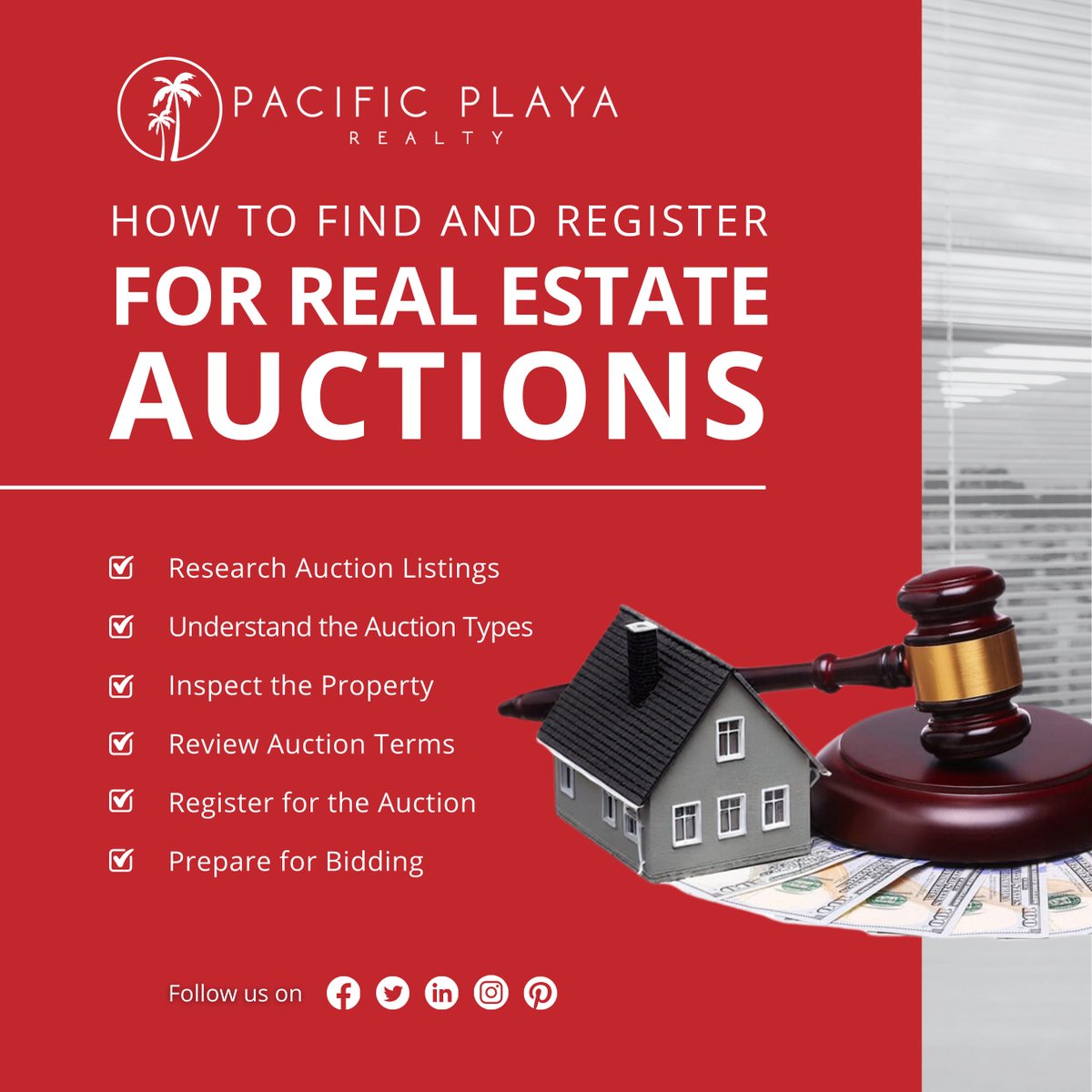 Pacific_Playa's tweet photo. Finding and registering for real estate auctions can be a game-changer!
Follow these steps to get started!
Want more tips? Follow us for the latest updates!
#RealEstate #AuctionTips #HomeBuying #PropertyInvestment https://t.co/e0YxrG3DN0