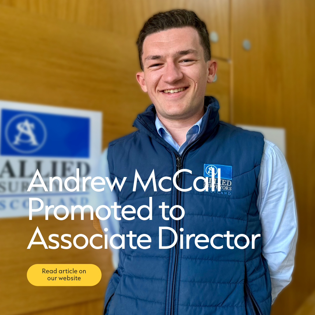 Allied_Scotland's tweet photo. We are thrilled to announce the promotion of Andrew McCall to Associate Director at Allied Surveyors Scotland!

Please join us in congratulating Andy on this well-deserved promotion!

Read more: https://t.co/H8RoZcQfEf https://t.co/5kqsisww7D