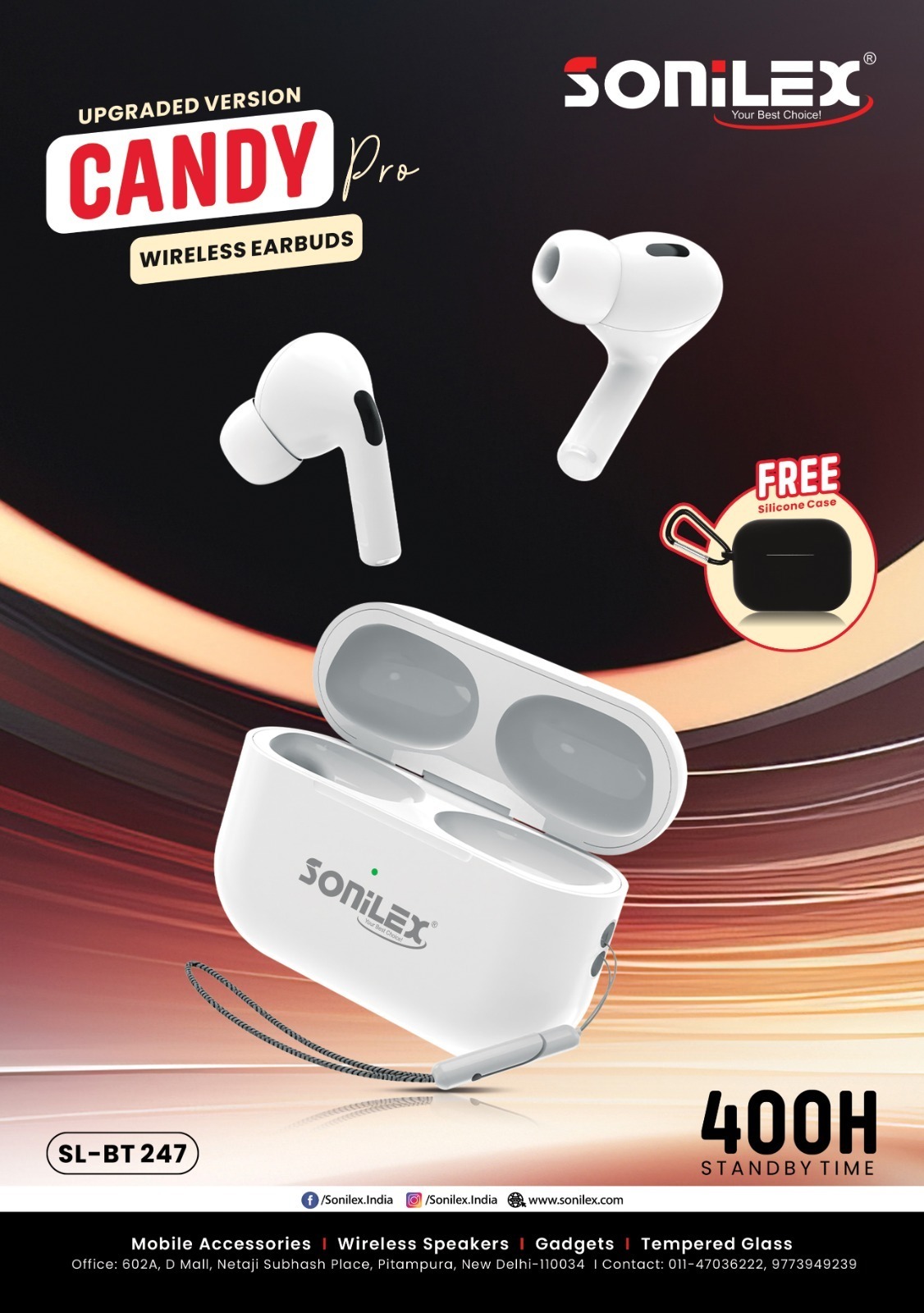 MobilityIndia on X Introducing the Sonilex SL BT 247 CANDY Pro Wireless Earbuds SONILEX MOBILE ACCESSORIES Email Information sonilex.in sonilex mobilitymag SwapanR56454932 MobilityMagazine mobilityind...