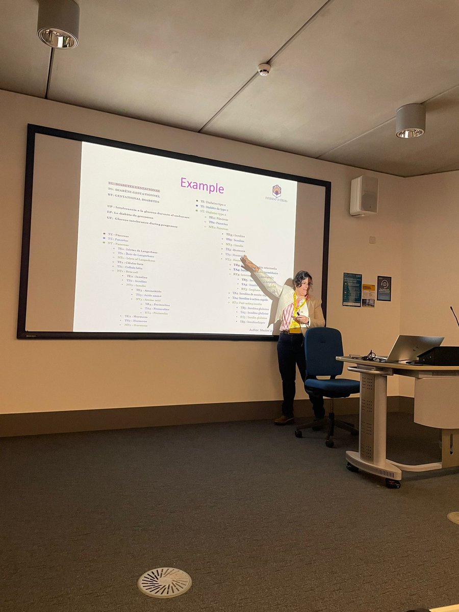 Azahara Veroz (@azaharaveroz) on Twitter photo Presenting #UCOTerm project and how students elaborate glossaries and thesauri through corpus linguistics methodology for real-life application at <a href="/TaLC2024/">TaLC conference 2024</a> #corpuslinguistics #translation #terminology #AntConc <a href="/SketchEngine/">Sketch Engine</a> @Ucoletr Presenting #UCOTerm project and how students elaborate glossaries and thesauri through corpus linguistics methodology for real-life application at <a href="/TaLC2024/">TaLC conference 2024</a> #corpuslinguistics #translation #terminology #AntConc <a href="/SketchEngine/">Sketch Engine</a> @Ucoletr