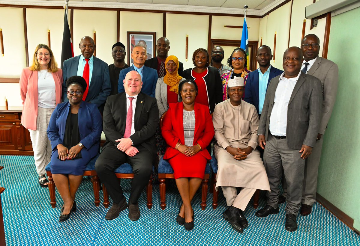 Had a meeting with Bro. Stephen Cotton, the General Secretary International Transport Federation (ITF), and the representatives of the International Transport Federation at my office today. International Transport Federation is an important partner in the Ministry of Labour and