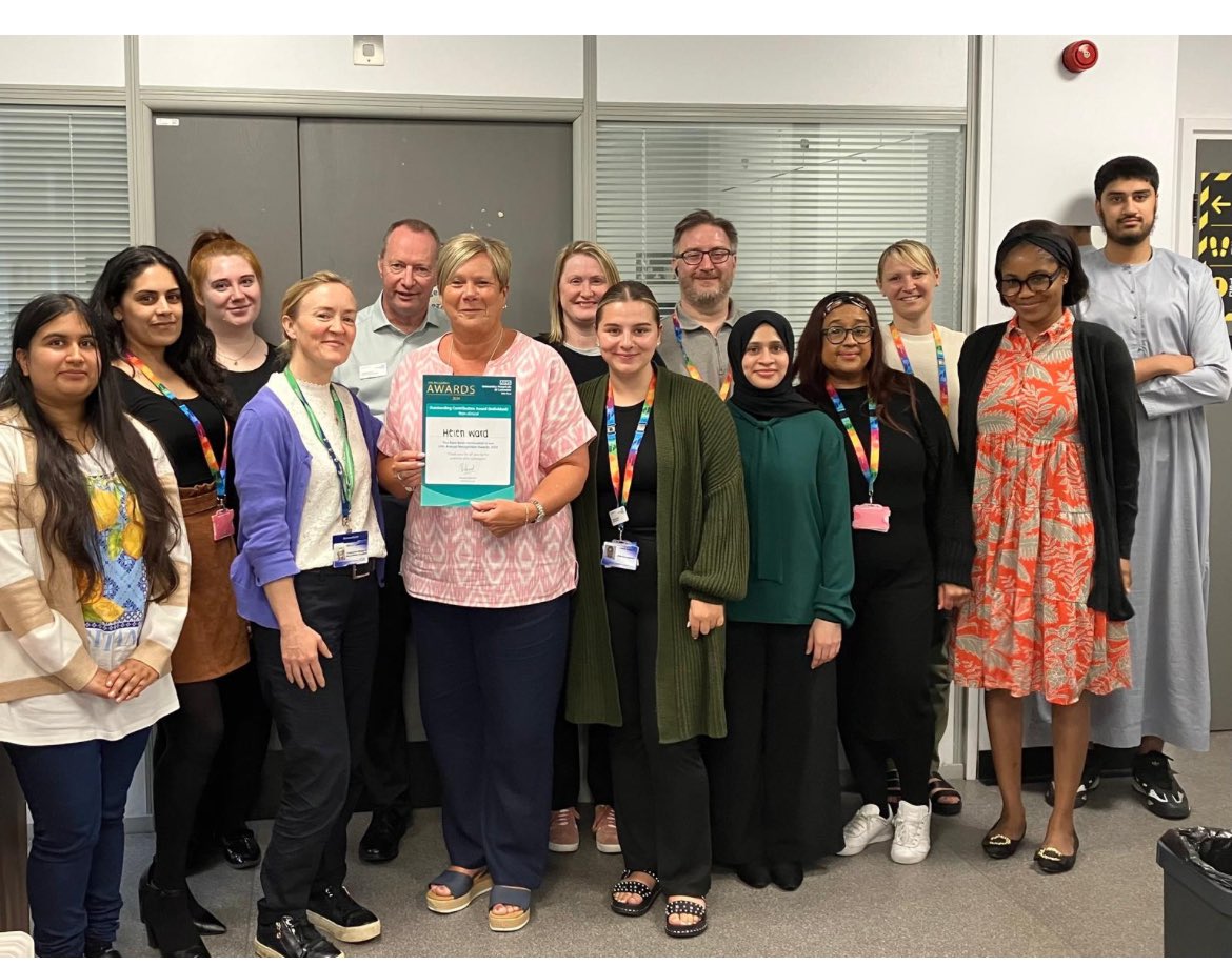 UHL Cancer Centre (@uhlcancercentre) on Twitter photo Congratulations to Helen who has been nominated by the two week wait cancer team in the Individual Outstanding Contribution Award (Non-clinical) ๐๐๐๐๐<a href="/Leic_hospital/">Leicester's Hospitals</a> Congratulations to Helen who has been nominated by the two week wait cancer team in the Individual Outstanding Contribution Award (Non-clinical) ๐๐๐๐๐<a href="/Leic_hospital/">Leicester's Hospitals</a>