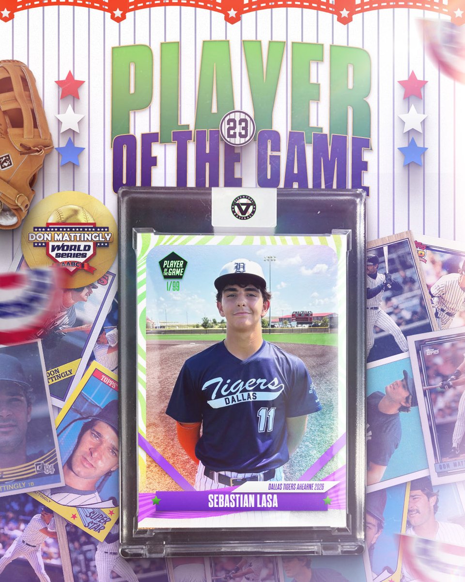 ✭Five Tool Texas✭ (@fivetooltexas) on Twitter photo #MattinglyWS F: <a href="/DTigerBaseball/">Dallas Tigers</a> Ahearne 2026 6, USA Prime San Antonio 4
PoG: Sebastian Lasa 3 IP, 5K, 2H, 2 ER / 1-1, R #MattinglyWS F: <a href="/DTigerBaseball/">Dallas Tigers</a> Ahearne 2026 6, USA Prime San Antonio 4
PoG: Sebastian Lasa 3 IP, 5K, 2H, 2 ER / 1-1, R