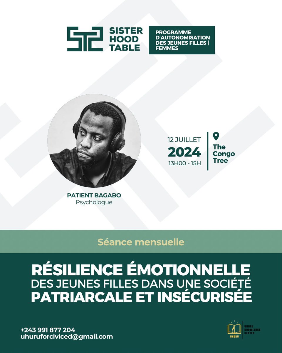 C'est le retour des séances mensuelles autour de la Table. À partir de ce mois de Juillet les #Sisters échangeront chaque mois autour de thématiques concernant la jeune fille, en compagnie d’experts dans le domaine. 

#Resilience