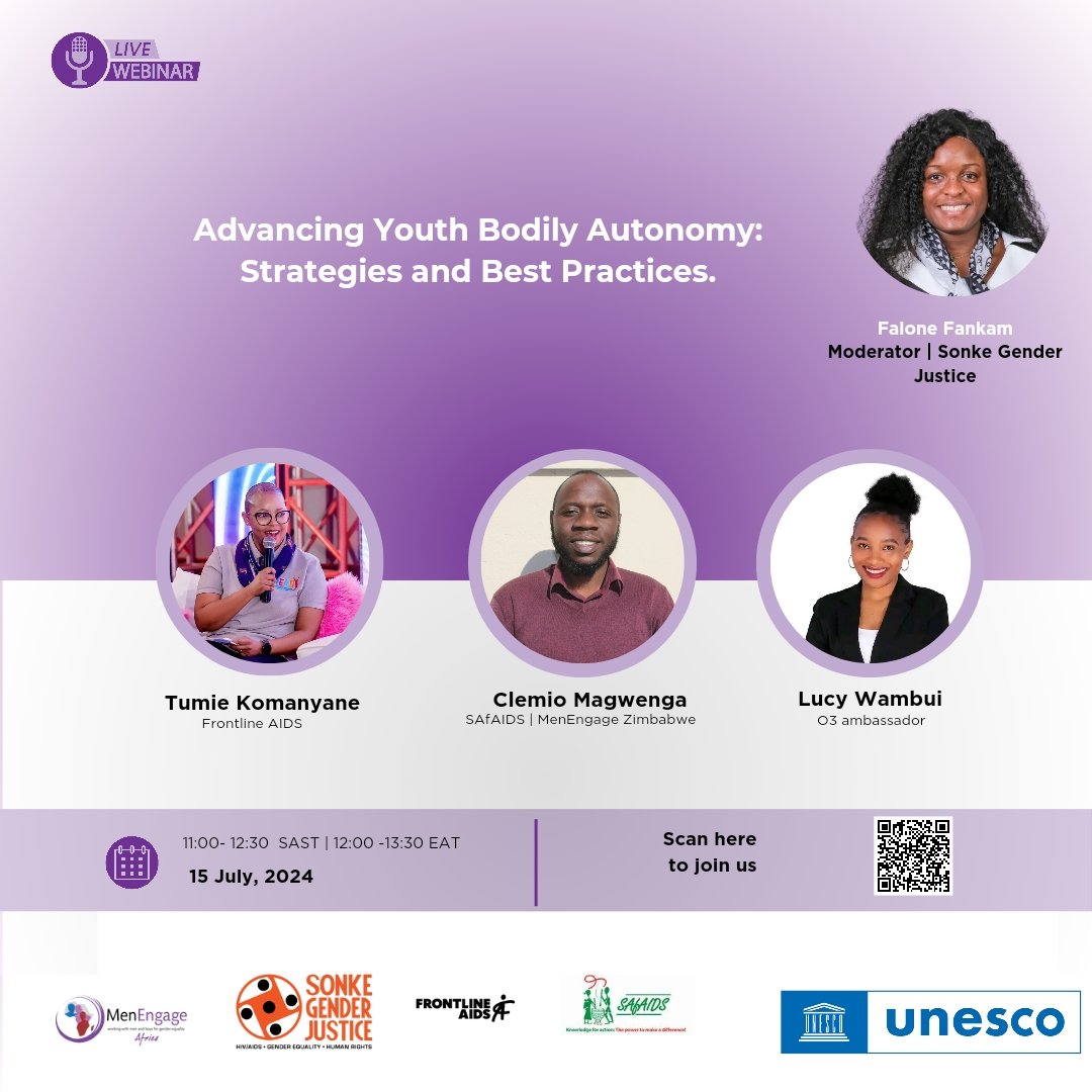 MenEngage Africa (@menengageafrica) on Twitter photo We are thrilled to continue our transformative journey towards advancing Sexual and Reproductive Health and Rights (SRHR) across the continent.
🔗 us06web.zoom.us/meeting/regist…
<a href="/SAfAIDS/">SAfAIDS</a> <a href="/MenEngageAfrica/">MenEngage Africa</a> <a href="/frontlineaids/">Frontline AIDS</a> <a href="/UNESCO/">UNESCO 🏛️ #Education #Sciences #Culture 🇺🇳</a>
#MEASRHRSymposium #SRHR #SRHR4All #BodilyAutonomy We are thrilled to continue our transformative journey towards advancing Sexual and Reproductive Health and Rights (SRHR) across the continent.
🔗 us06web.zoom.us/meeting/regist…
<a href="/SAfAIDS/">SAfAIDS</a> <a href="/MenEngageAfrica/">MenEngage Africa</a> <a href="/frontlineaids/">Frontline AIDS</a> <a href="/UNESCO/">UNESCO 🏛️ #Education #Sciences #Culture 🇺🇳</a>
#MEASRHRSymposium #SRHR #SRHR4All #BodilyAutonomy