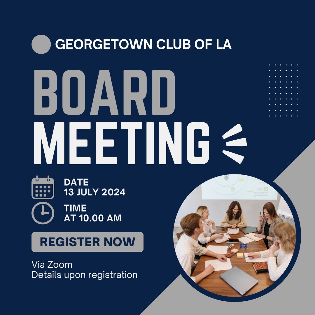 LAHoyasClub's tweet photo. Our next board meeting is this weekend, on July 13 at 10:00am via Zoom. Please join us for this important strategic planning session for the 2024-2025 fiscal year.

All members of the LA Hoya community are welcome, including parents! 

Registration https://t.co/R1s4lmscdI https://t.co/wvSCVuSqbn