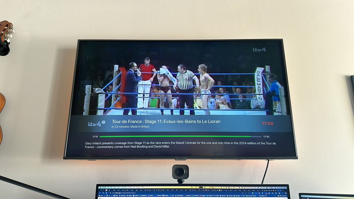 Wrong type of lycra <a href="/ITV/">ITV</a> !!! I don't know what I was watching when I switched this on, but it was disturbing! <a href="/LeTour/">Tour de France™</a> <a href="/itvcycling/">ITV Cycling</a> #ITV4