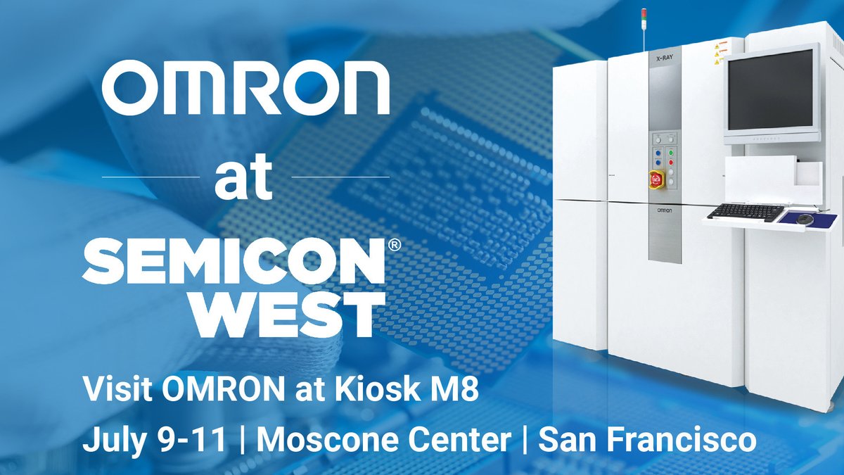 OmronAutomation's tweet image. Don&apos;t miss out! Visit #Omron at booth M8 today at #SEMICONWest and learn about our latest innovation in automated #XRayinspection technology, designed specifically for the #semiconductor industry. Discover precision like never before! #SEMICONWest2024 #automation #smartfactory