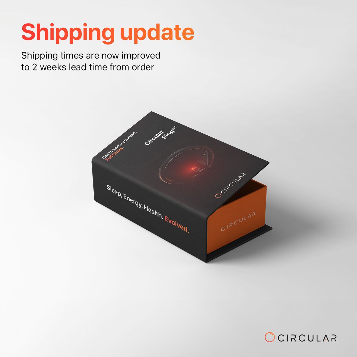 circularing's tweet photo. The Circular Ring Slim now ships in under 2 weeks! 🚀✨ Elevate your wellness, track your health, and take care of your one life with the ultimate wearable companion.🌟💍
Order today and experience the future of wellness faster than ever! 💪
#CircularRing #WellnessJourney #BeMore https://t.co/gSqNZmZRLZ