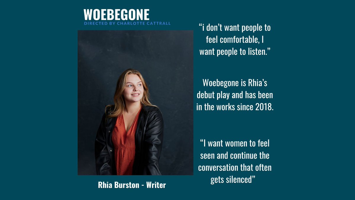 And Woebegone's impeccable writer Rhia Burston!