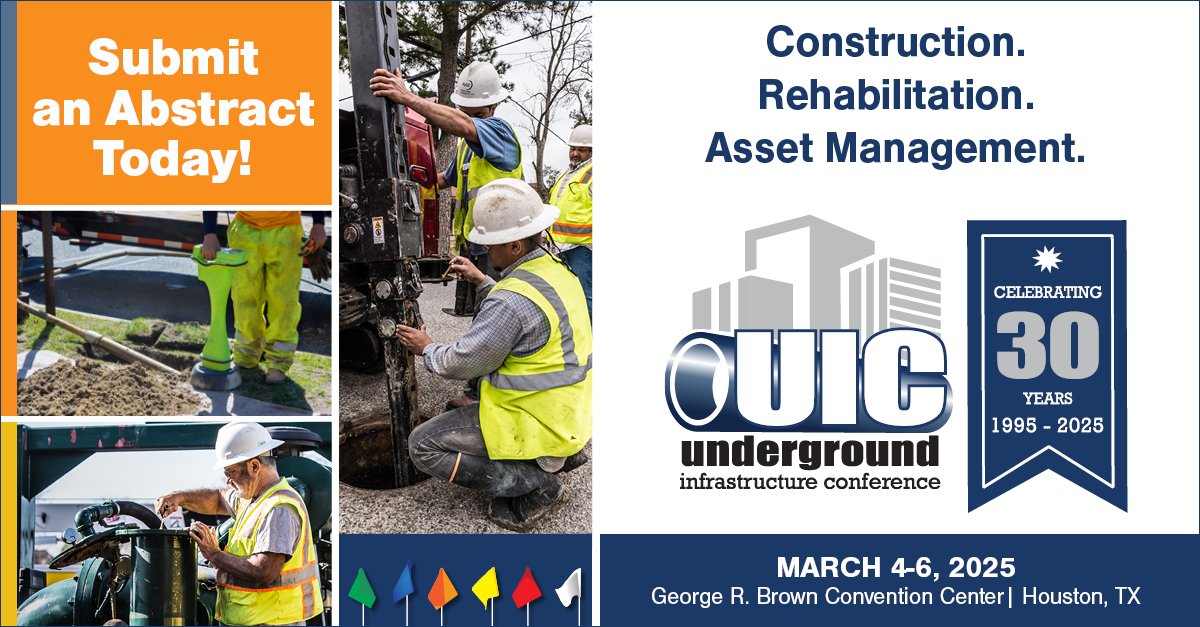 📣 The deadline for UIC 2025 Education Program abstracts is now 📅July 19th, 2024📅. Join us in Houston from March 4-6, 2025, to celebrate 30 years of innovation in underground infrastructure.

Don't miss out! Submit your abstract today at UI-Conference.com