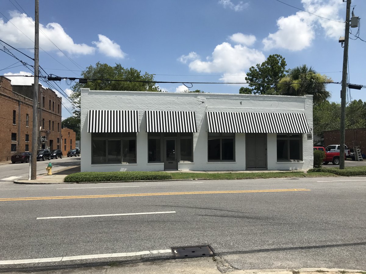 Not only do custom awnings keep your entrance doors covered, but they also add a unique aesthetic to your place of business!

Call us for a quote at 251-476-8001