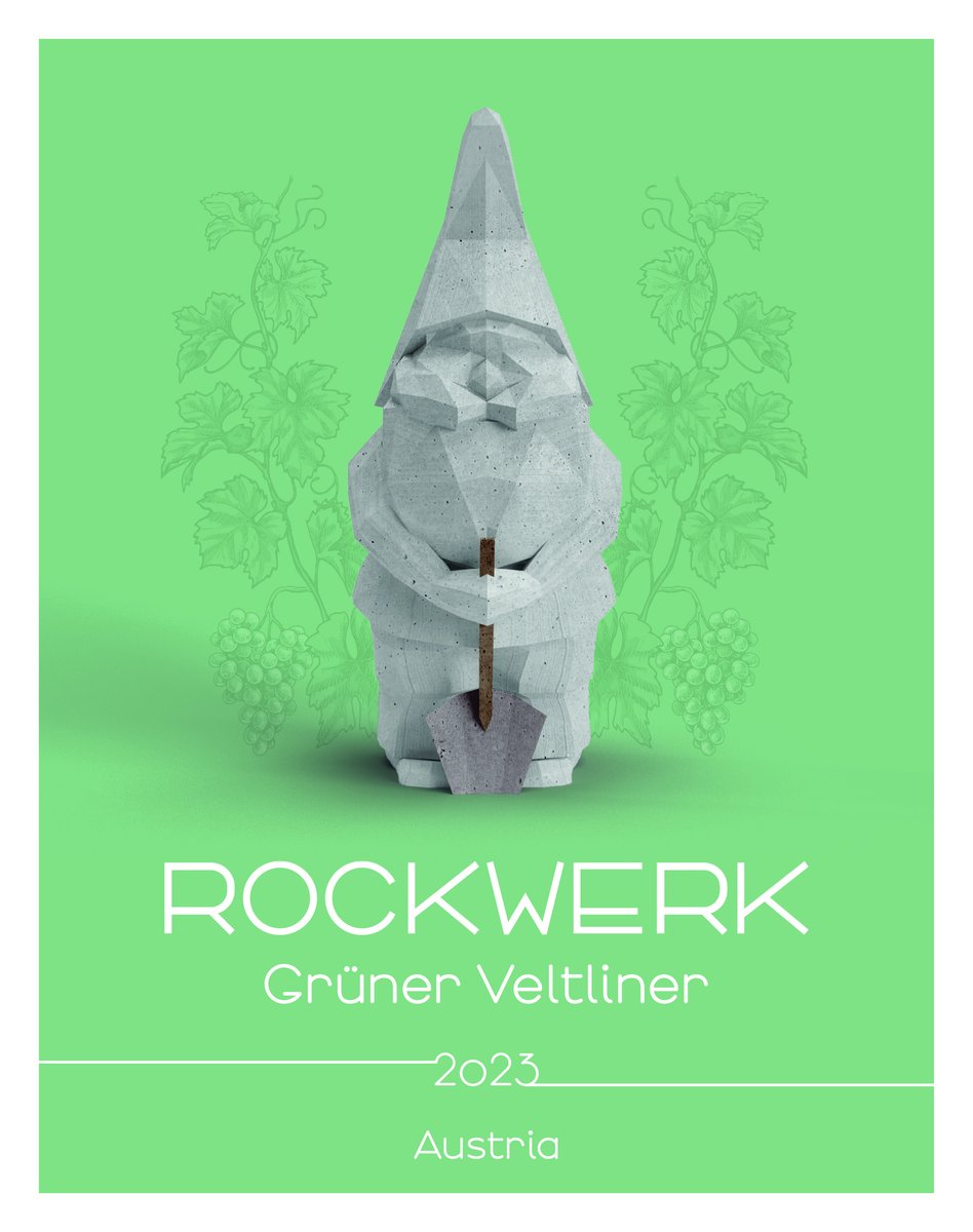 P2 at <a href="/BanvilleWine/">Banville Wine</a> stands for Passion Project. ROCKWERK is the P2 of <a href="/jessebeckerms/">Jesse Becker MS</a> &amp; friends. A certified sustainable Grüner Veltliner hewn from the rocky soils of Lower Austria. Gnomes are real, you know 😉. #wine #gnome #austria