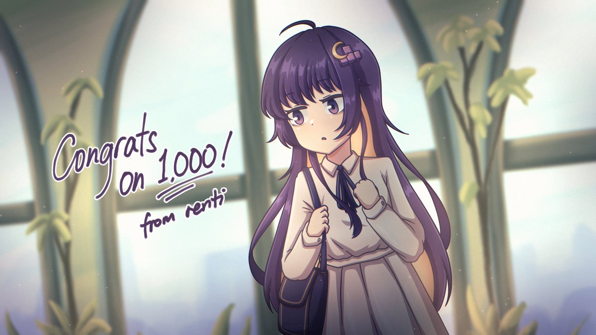 rentikoy's tweet photo. congrats on 1k followers to one of my first vtuber daughters, tzaro 🌙📘💜🎉
#tzarto https://t.co/2zpSQAxOiA